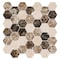 Andova Tiles SAMPLE Channing 2 x 2 Marble Honeycomb Mosaic Floor Use Tile SAM-ANDCHA124 - alternate 8